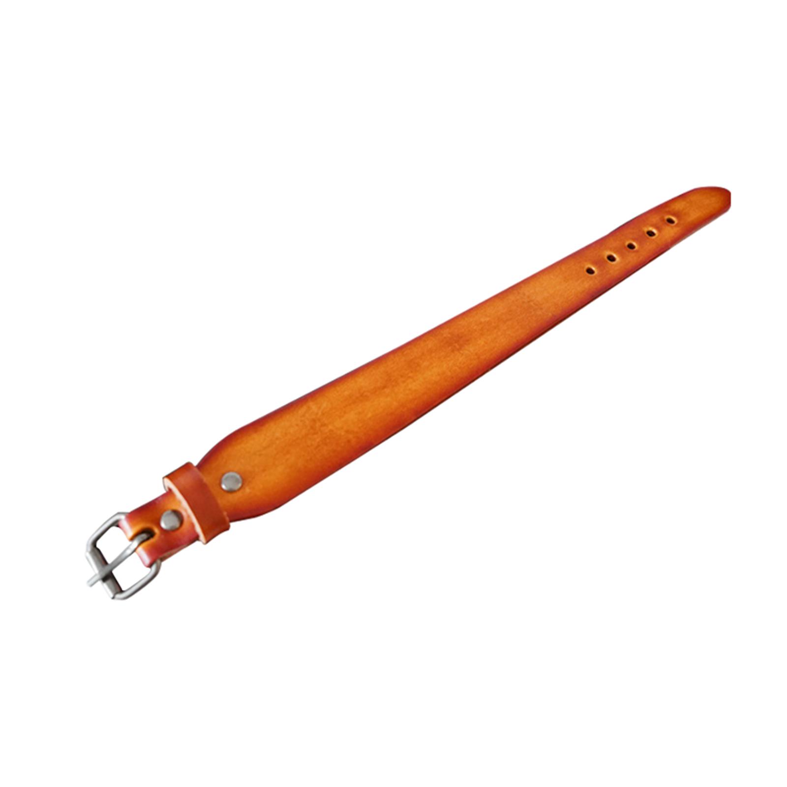 

Персонализированный кожаный браслет-манжета из коровьей кожи растительного дубления в винтажном стиле для мужчин и женщин, подходит для ковбойской хип-хоп тусовки One Size