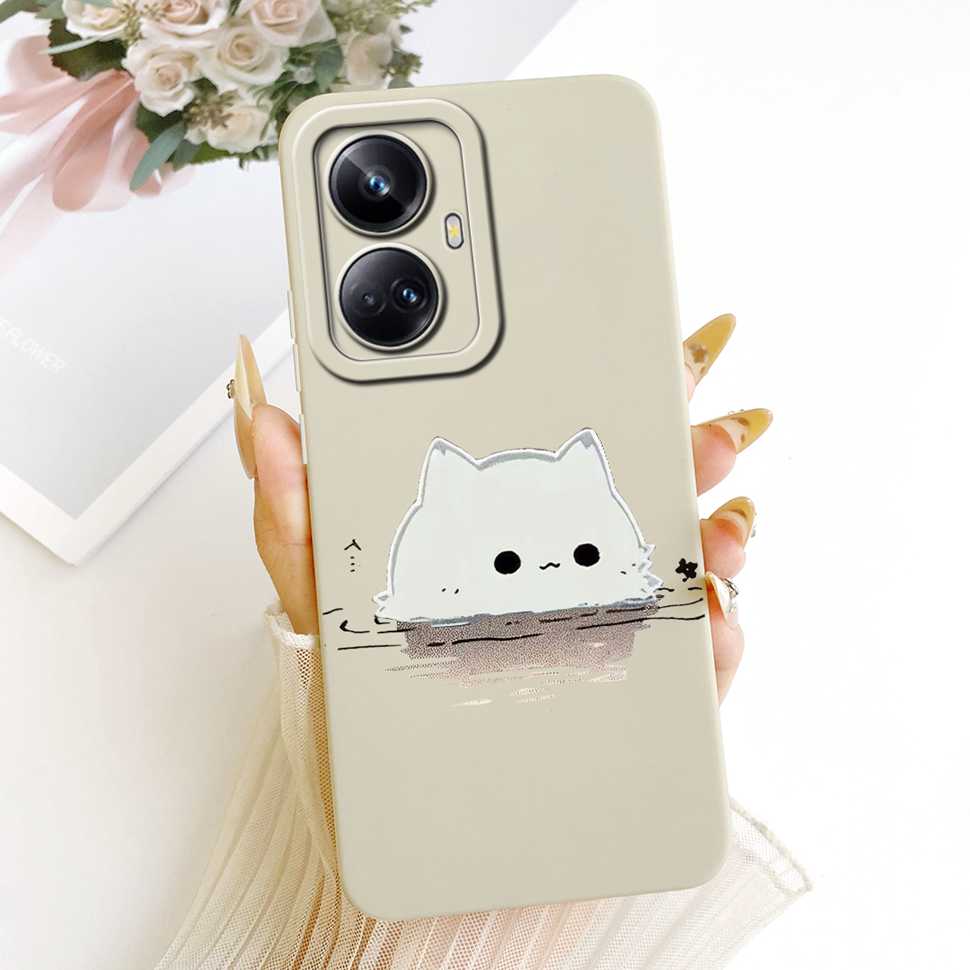 For Realme 10 Pro Plus 5G RMX3687 RMX3686 Case Fashion Painting Flower Silicone Soft Casing For Realme10 Pro+ ProPlus Back Cover