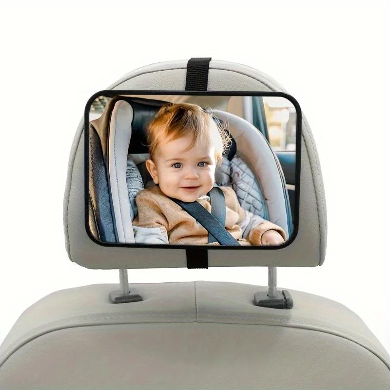 

Anti shatter car rearview mirror, suitable for reverse observation of infants and children, with a wide field of view чёрный