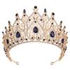 Bridal Red Baroque Crown, Multi-diamond Water Droplets European and American Headgear, Wedding Dress Accessories 2026