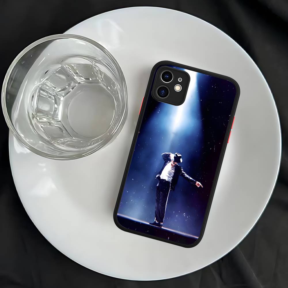 80s Pop Singer M-Michael J-Jackson Matte Transparent Phone Cover For IPhone Case 16 15 14 13 12 11 Pro Max X XS Max Plus