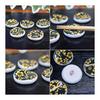 Waza No Kura Kutani Ware Chopstick Rests Set of 5, Aotsubu Sakura, Ceramic, Luxury Japanese Tableware, Made In Japan