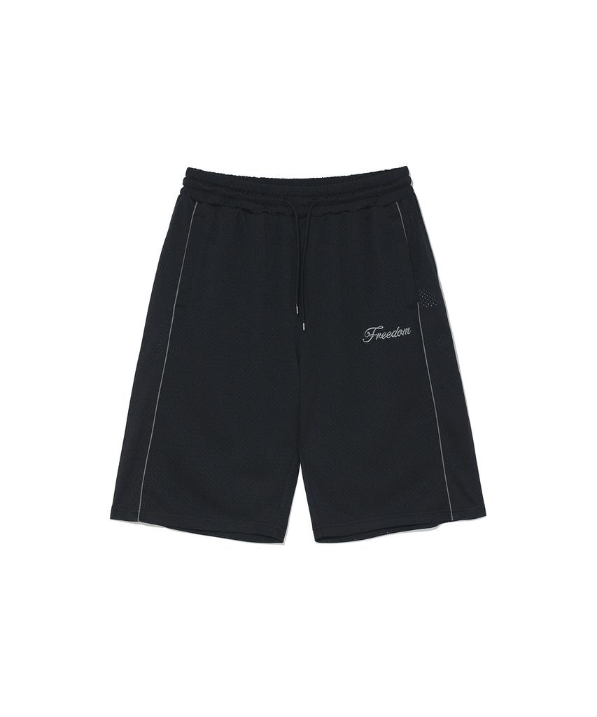 FREEDOM Sideline Mesh Bermuda Shorts (Black)