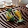 Color Changing Brew Pet Artisanal Look Color Changing Aquatic Creature Figurine Desktop Decoration for Office Desk