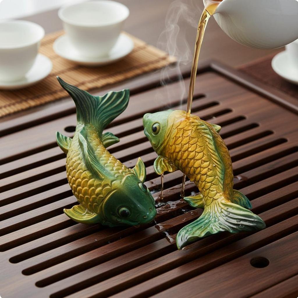 Color Changing Brew Pet Artisanal Look Color Changing Aquatic Creature Figurine Desktop Decoration for Office Desk