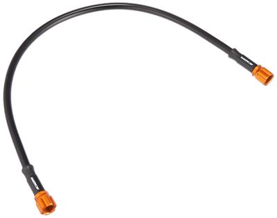 AC PERFORMANCELINE Universal Brake Hose Black Socket Gold Hose Total Length 18.1 Inches (460 Mm)