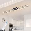 Dimmable LED Ceiling Light - NETTLIFE - 40W - Black - Remote Control - 3000K Warm White