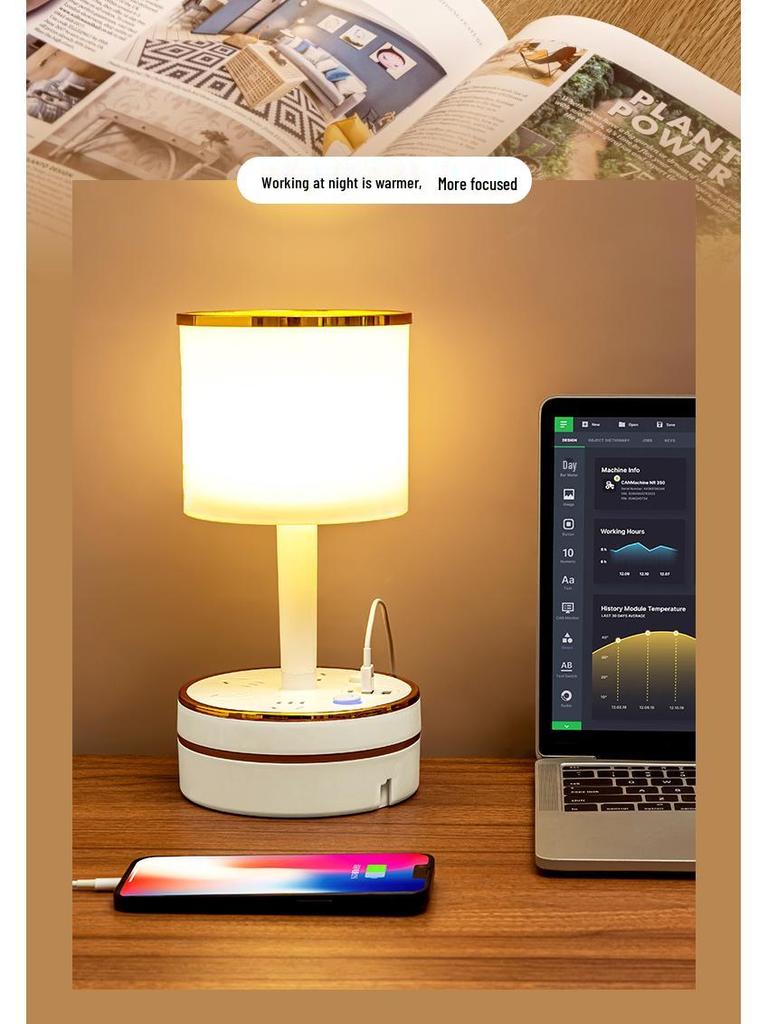 Elegante Nachttischlampe: Moderner Luxus und Komfort für Schlafzimmer oder Kinderzimmer 2024.