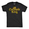 Mens Funny T Shirts Cornhole King Sarcastic Lawn Game Graphic Novelty Tee For