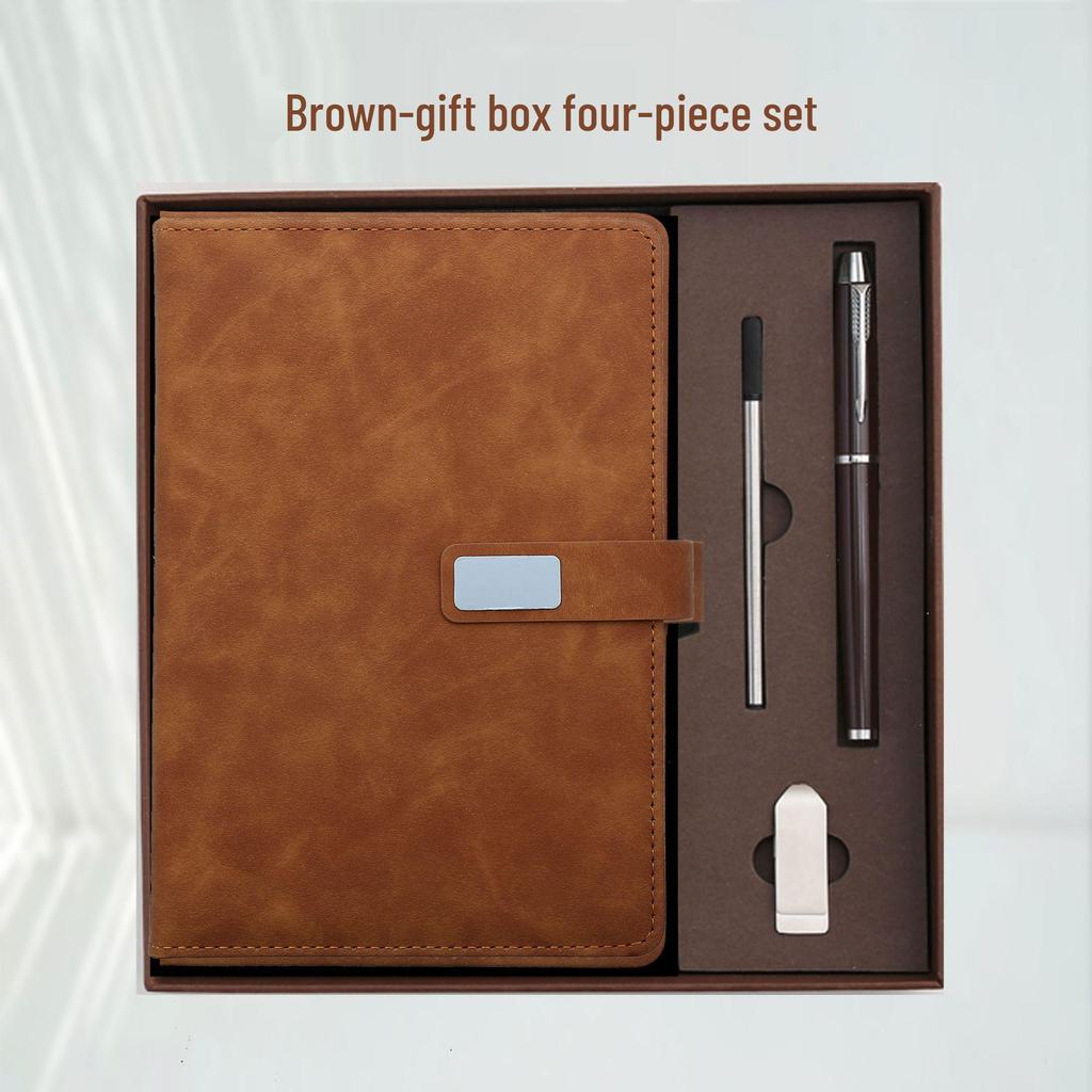 Notizbuch A5 mit individuellem Logo Geschenkset für Geschäft & Meetings