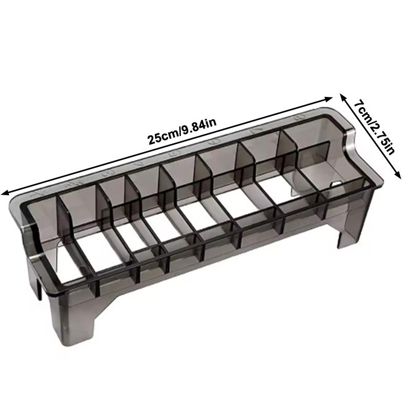 8/10 Grid Hair Clipper Storage Organizer Box Limit Comb Holder Hairdressing Salon Tool Special Accessories Case