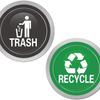 Recyclable Logo Magnetic Stickers for Home Trash Cans - Eco-Friendly Recycling Tiles