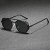 New High Quality Double Metal Chain Sunglasses Women Fashion Cool Design Brand Design Sun Glasses for Street Photography