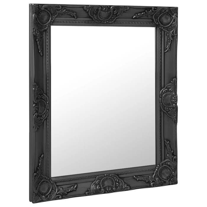 VidaXL Miroir mural style baroque 50x60 cm noir 320319
