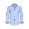 Herrenmode Frühling und Sommer Top Patchwork T-Shirt Langarm Umlegekragen Hemd