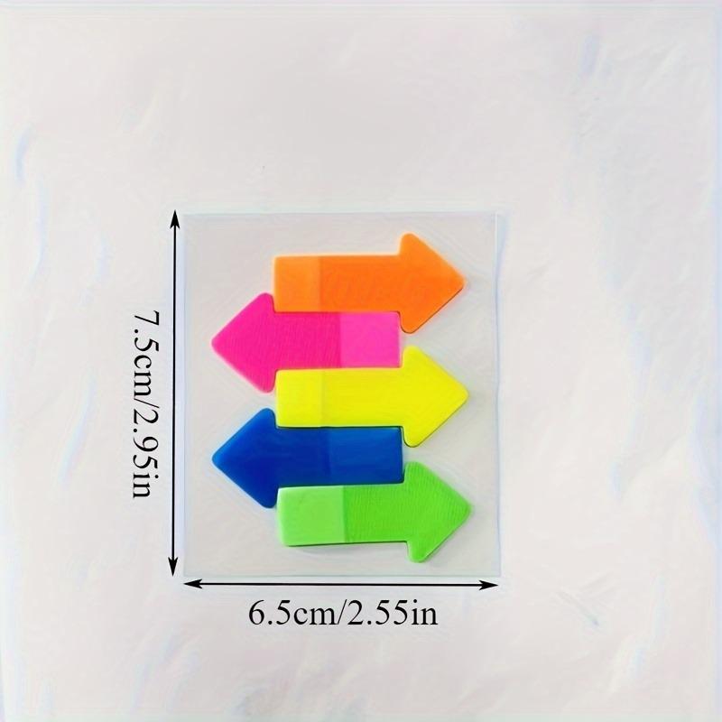 Fluorescent Transparent Arrow Indicating Sticker PET Index Page Marking Convenient Portable