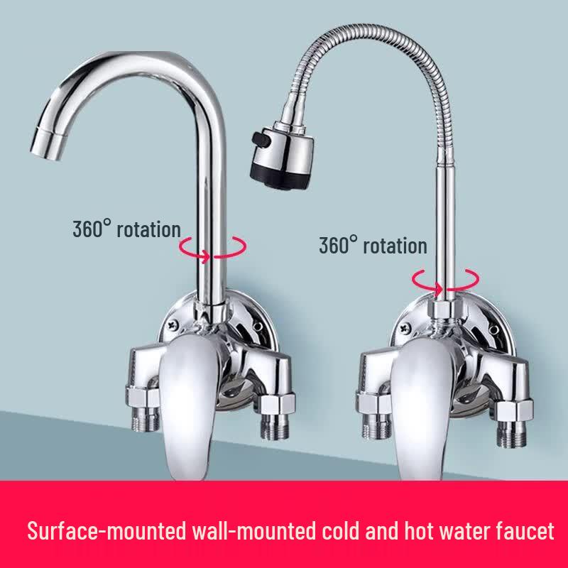 Brass Exposed Cold & Hot Water Mixer Faucet