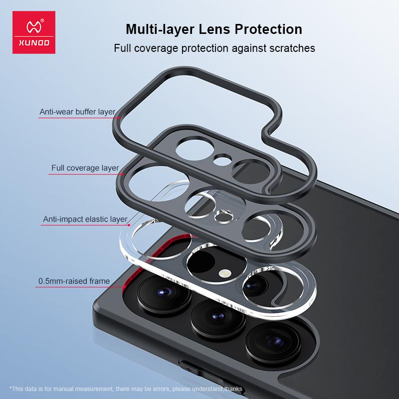 Xundd For Samsung Galaxy S24 Ultra S24 Plus Case Transparent Phone Cover Shockproof Protective Shell Plain Slim Thin Clear Cases