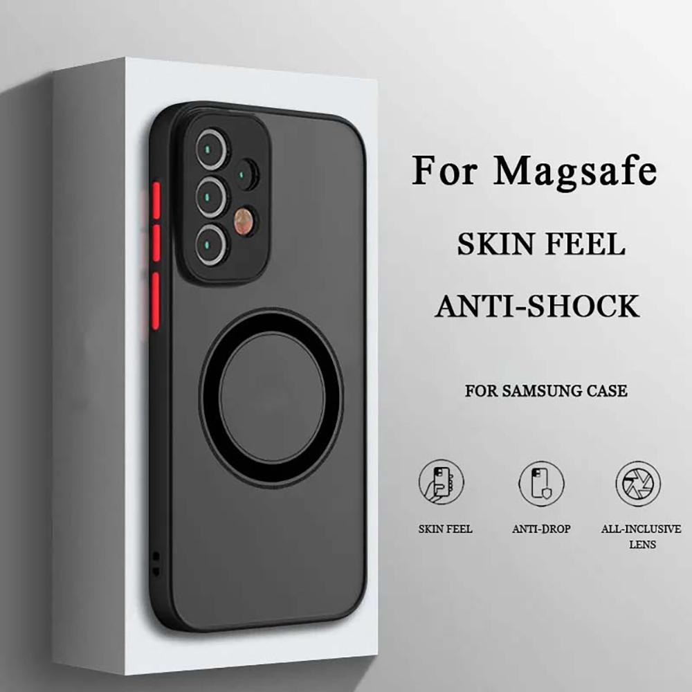 Magnetic Matte Translucent Armor Shockproof Case For For Samsung Galaxy S22 S23 S24 S25 Ultra Plus S20 S21 FE Charge Cases