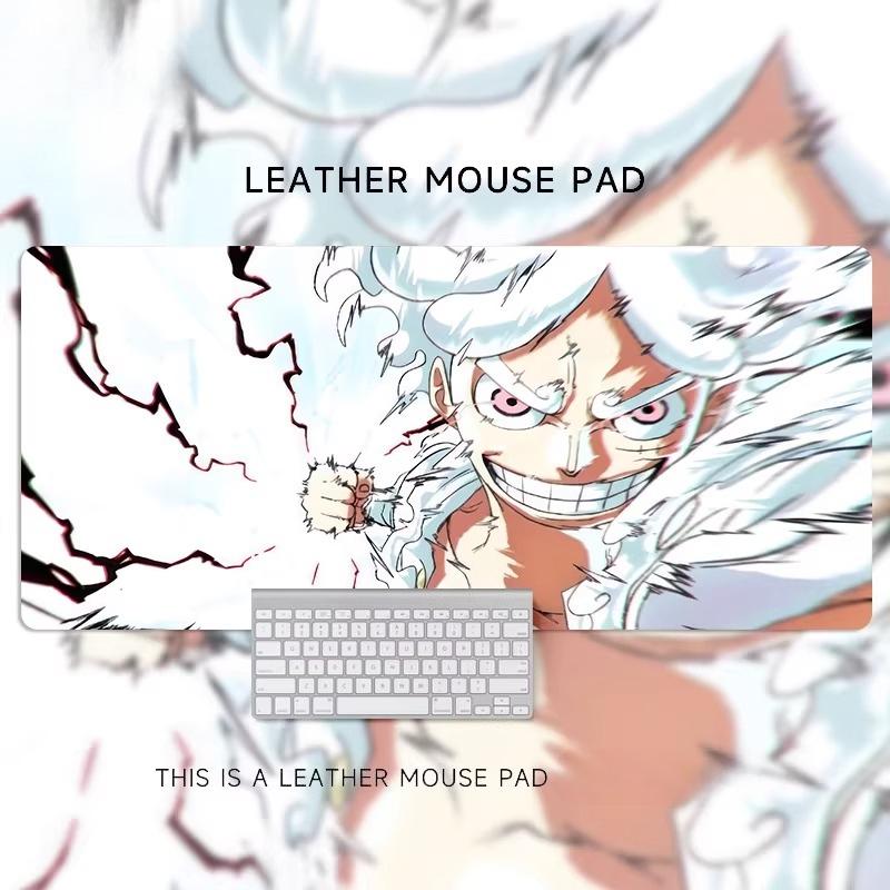 Cartoon  Animation ONE PIECE Monkey D. Luffy Leather Mouse Pad Oversized Animation Two-dimensional Office Computer Desk Pad Waterproof Non-slip Pad
