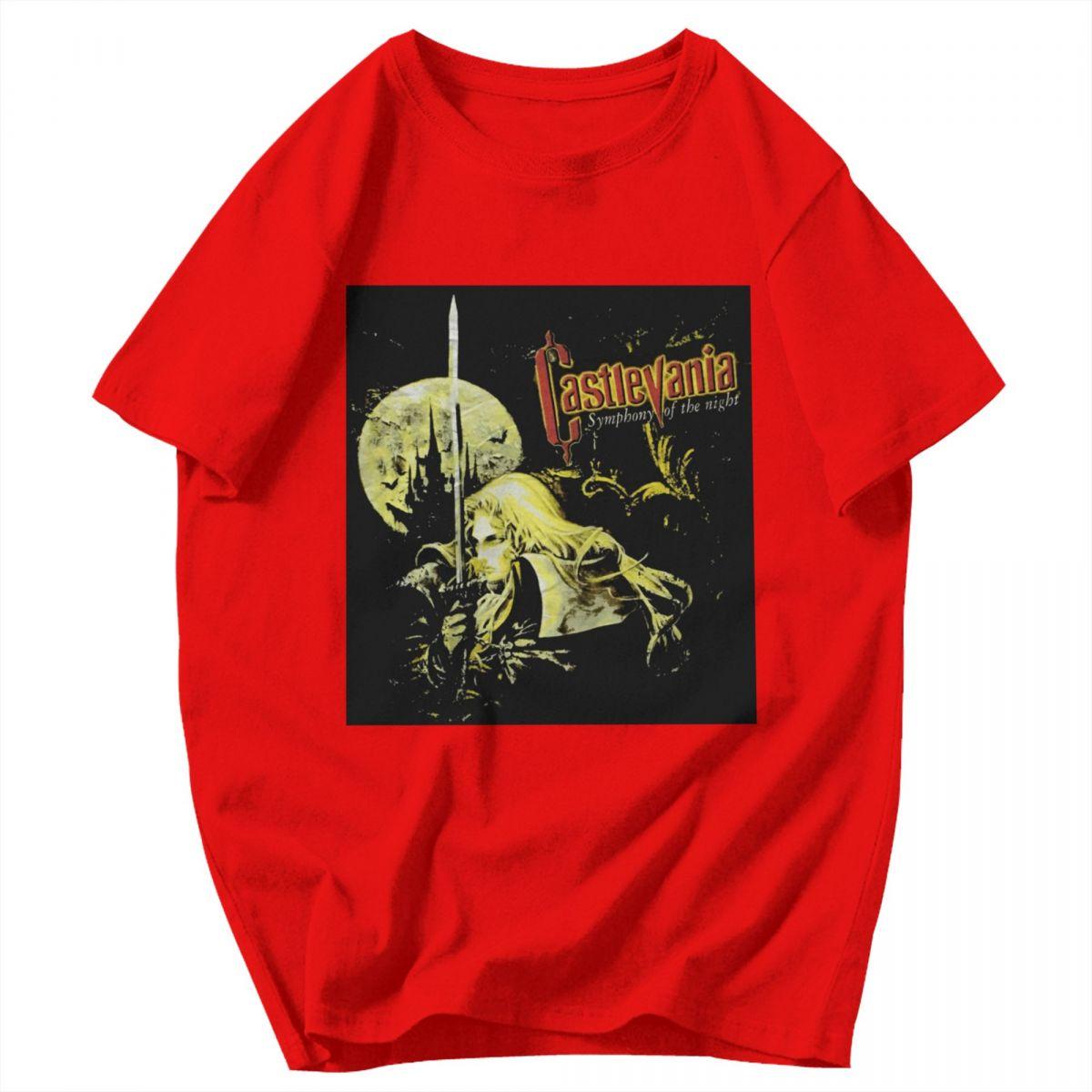 Men T Shirt Castlevania Gaming Unique Y2K Graphic Customized Unisex Clothes T Shirts S