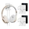 GAGUIUP Headphone Set of Headphone Magnetic Headphone Hanger Easy Convenient Storage Hooks, 2, Stand, Hook, Stand, Installation, (White)