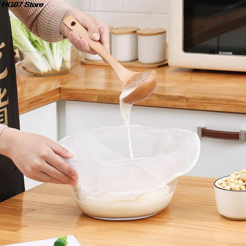 Sáček síťky na sójové boby Nylon Sáček síťky na kapalinu Sáček síťky na mléko Mléko Kávový Sáček Síťka na filtr pro opakované použití Jemná síťovina Barva Síťovina Síťovina Kuchyňské nářadí