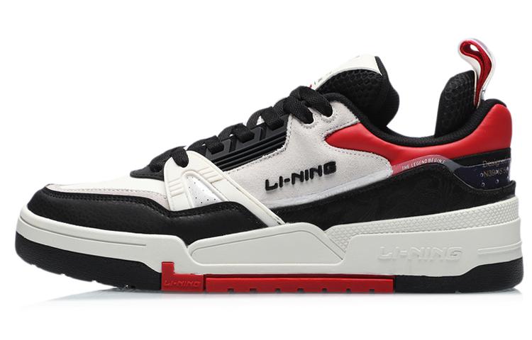 Li Ning 001 BTC Skateboard Shoes Men s Low Top Black/Red/White AECR001-3 41.5