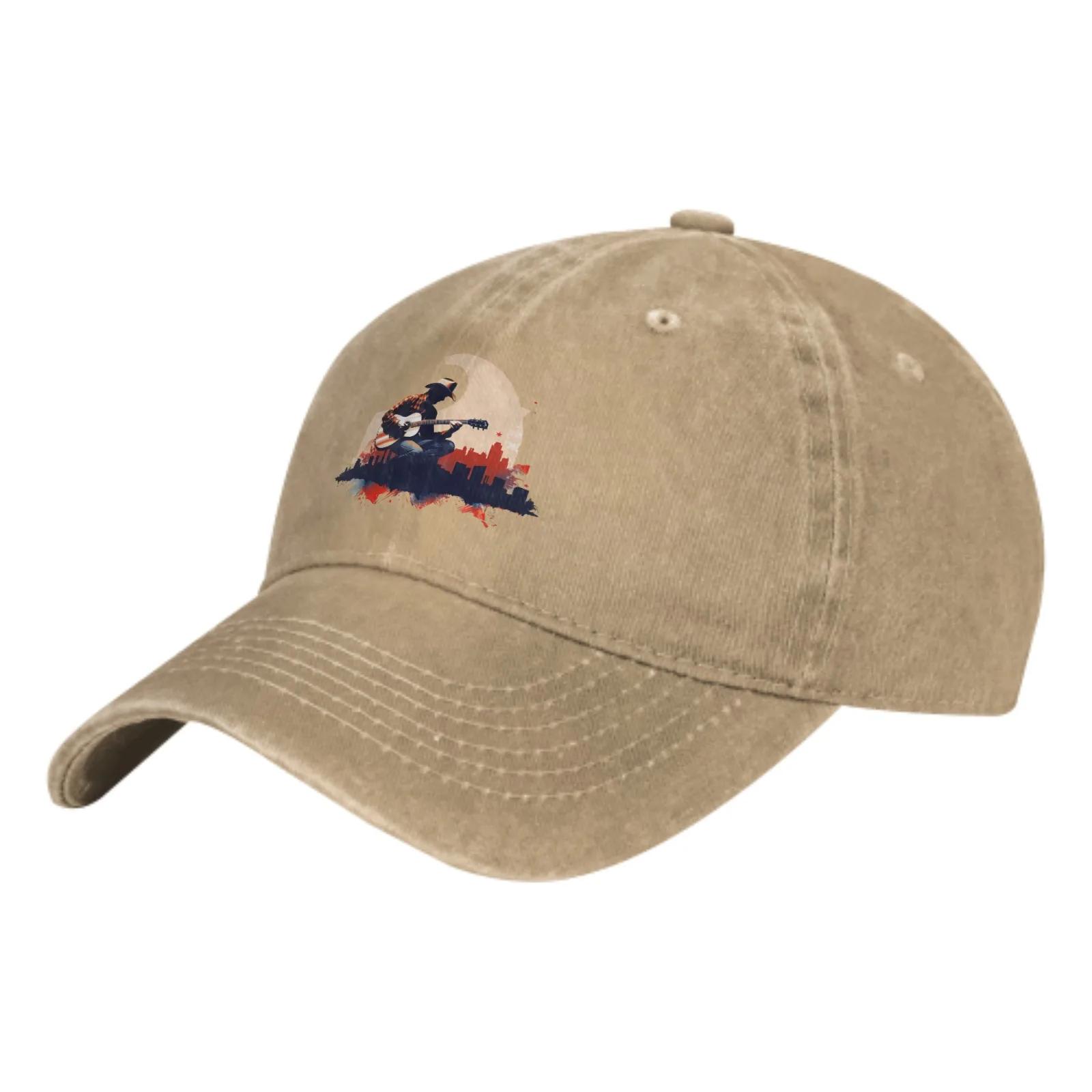 

Летняя классическая мода гитариста Мужская кепка тракера Хлопковая дышащая Женская ковбойская кепка Для активного отдыха Бейсболки Adjustable хаки