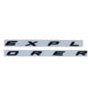 3D ABS Chrome Black Explorer Logo Car Front Hood Emblem Bonnet Letters Badge Sticker For Explorer 2020 2021