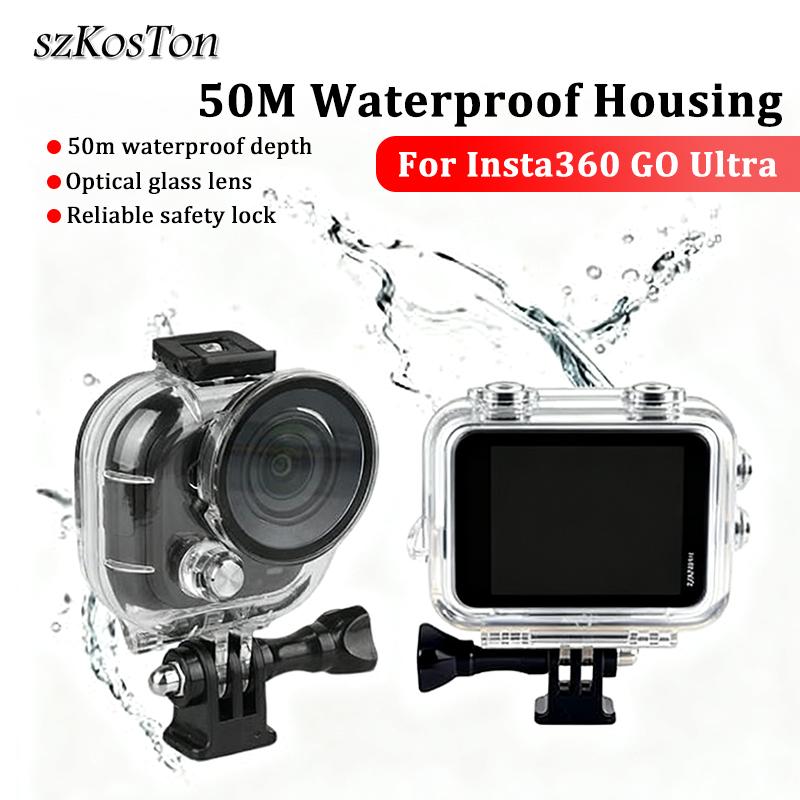For Insta 360 GO Ultra Case Waterproof 50M Housing Diving Protective For Insta360 GO Ultra Camera Underwater Cover Accessories