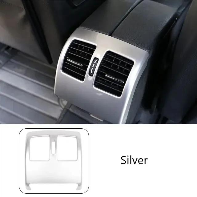 Carbon Pattern Car Rear Air Codition Outlet Cover Decoration Trim For Mercedes Benz C class W204 2008-2013 Interior Accessories
