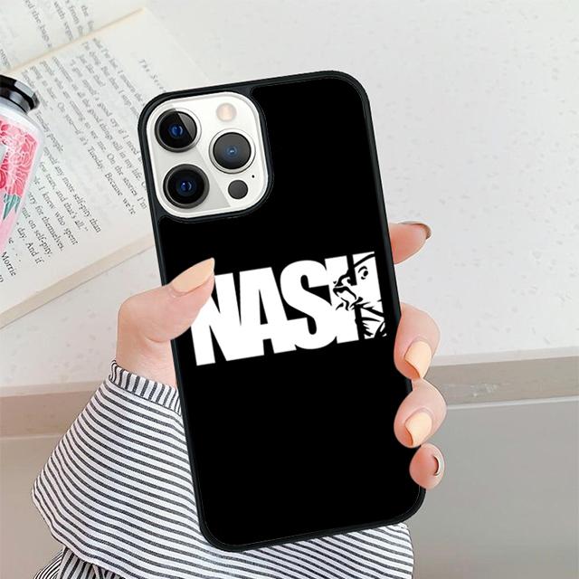 Nash Fishing Logo Phone Case For iPhone 17 Air 16 16e 15 14 plus 11 12 13 Pro max Soft Bumper Shell Cover coque