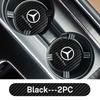 2Pcs Car Coaster Anti-noise Anti Slip Water Cup Pad Mat For MERCEDES BENZ W211 W204 W210 W203 CLA GLA Car Interior Accessories QF1
