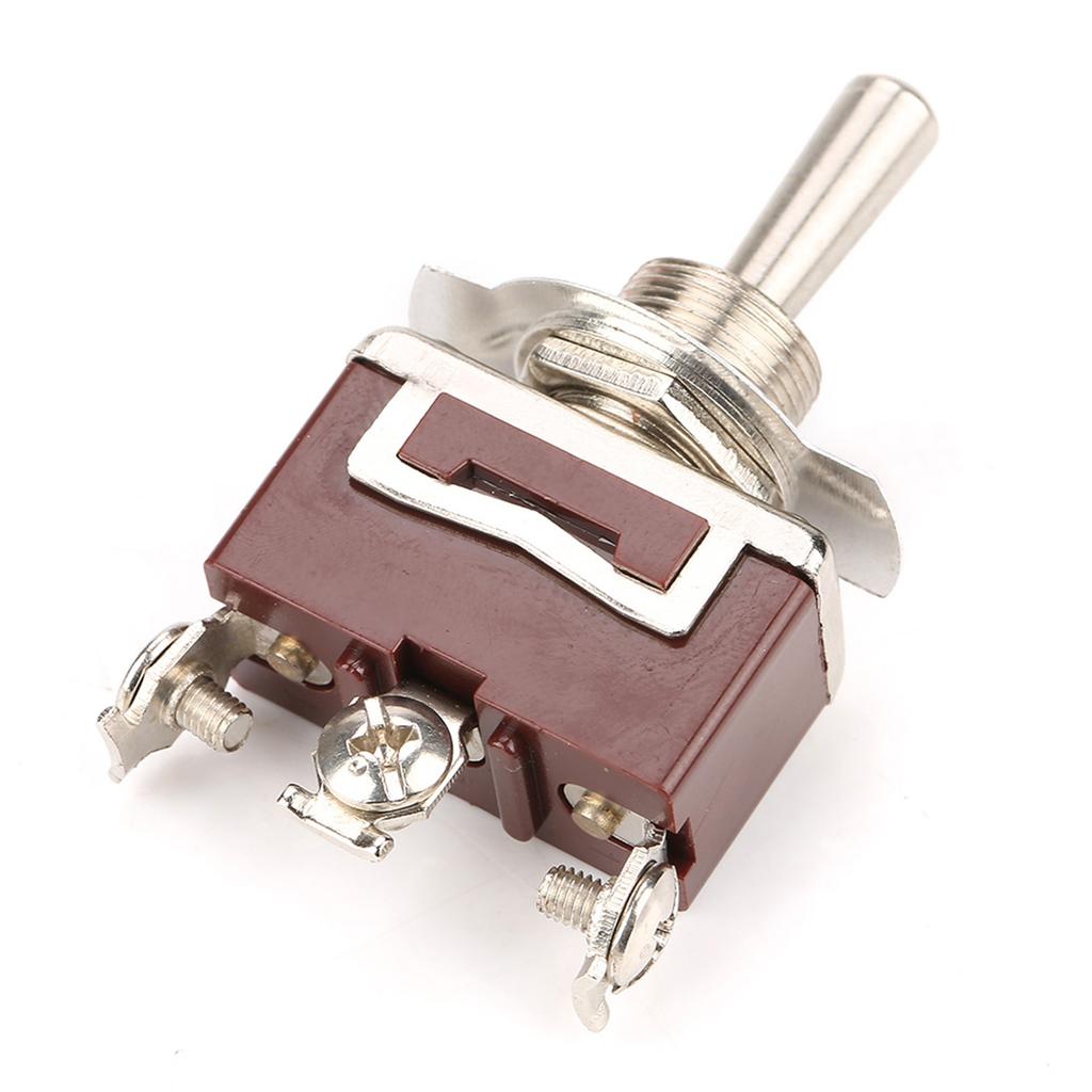 3PDT 3-pin ON-OFF-ON toggle with 12mm mounting hole, 5pcs package for automotive, home appliance and industrial controls