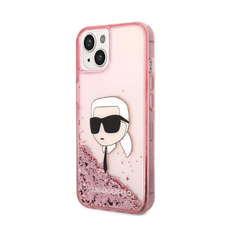 Karl Lagerfeld Liquid Glitter Nft Karl's Head - Etui Iphone 14 Plus (Różowy)
