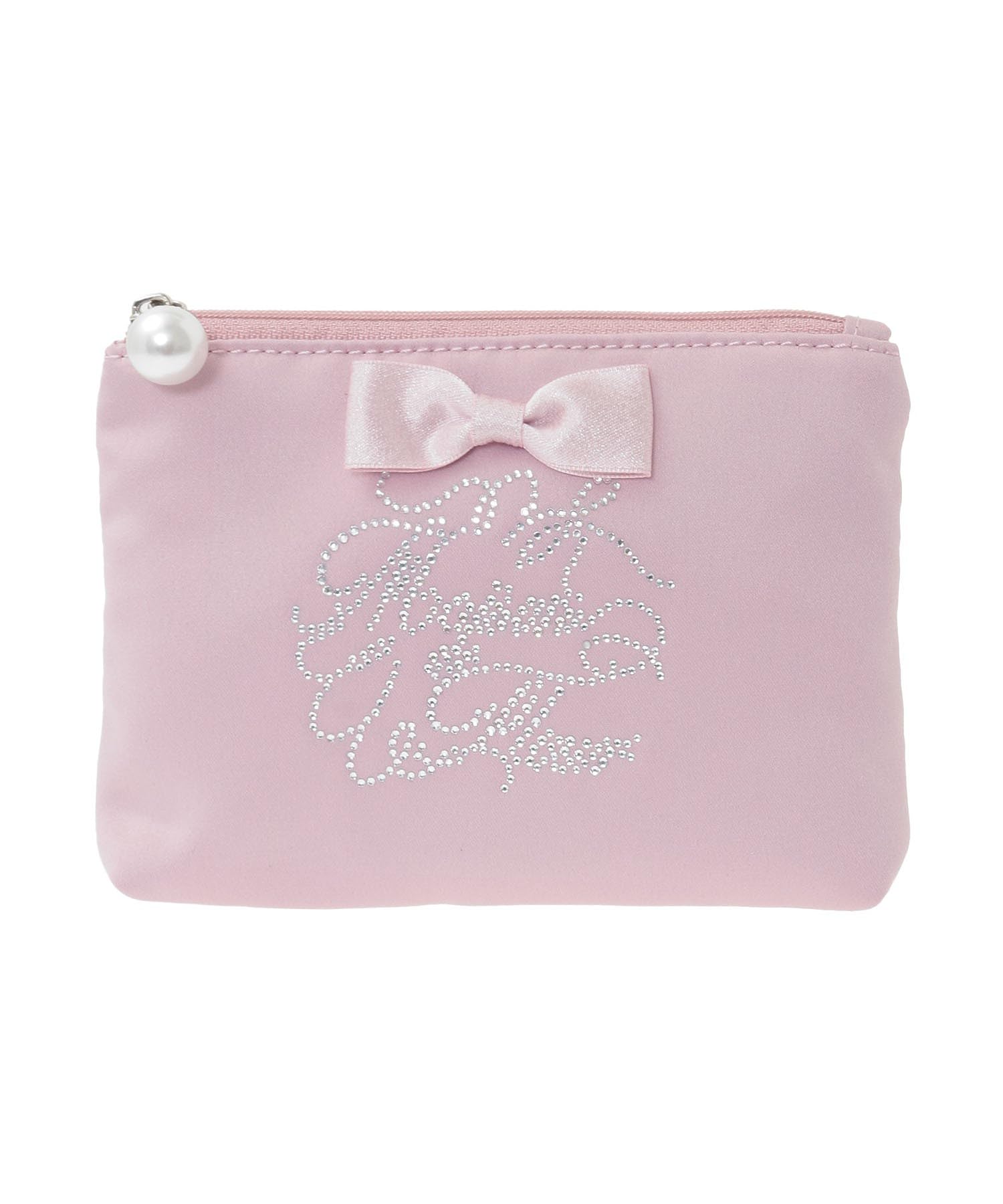 Maison de FLEUR Shiny Ribbon Tissue Case Pink F Bag 08001166500 Pouch/Drawstring