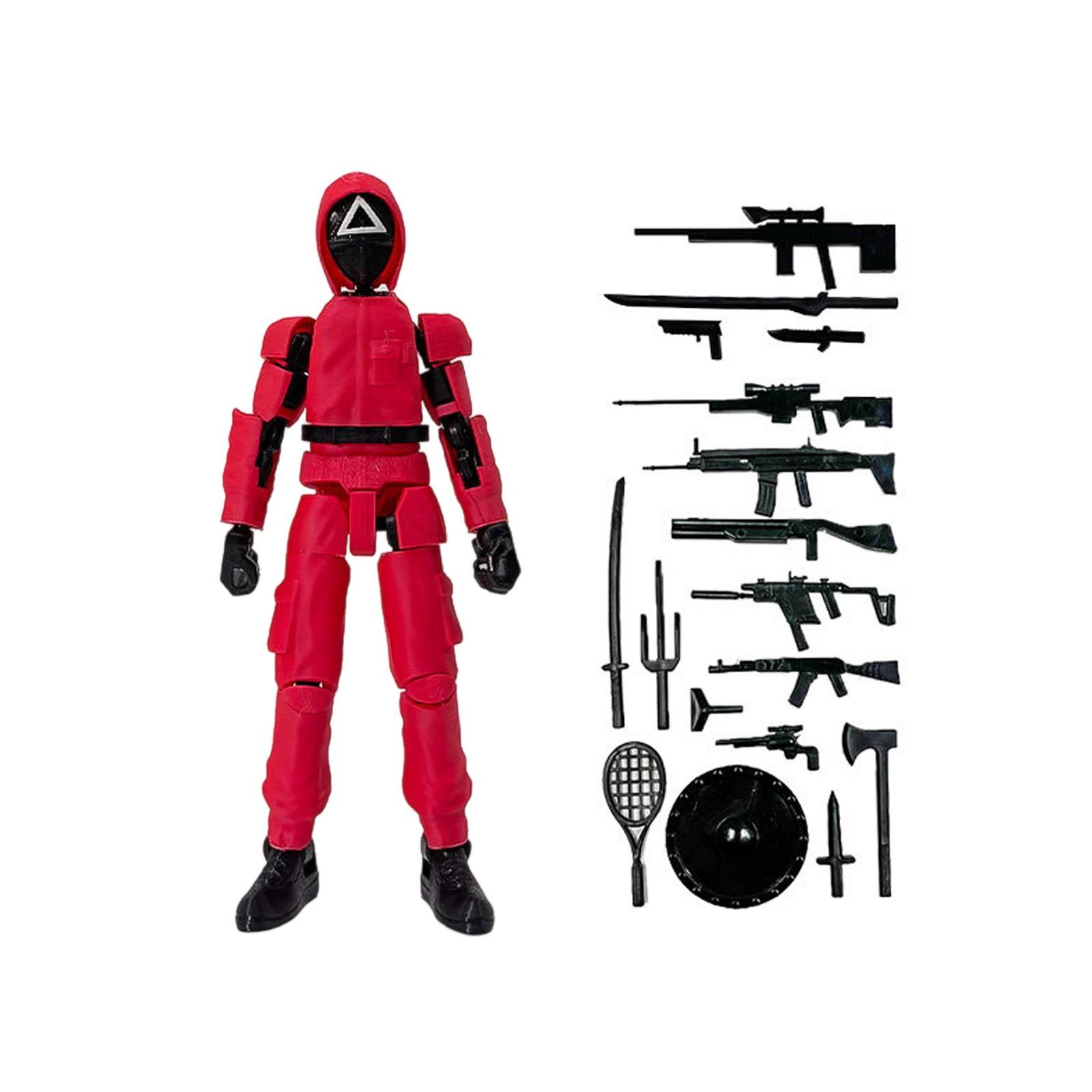 

Articulated Action Figure with Multiple Weapons and Accessories Fully Poseable Figure for Collectors and Display 1/12 Scale Model One Size