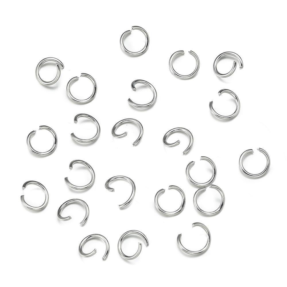 Open Jump Rings for DIY Jewelry: Single Loop O-Ring Connectors for Bracelets and Necklaces
