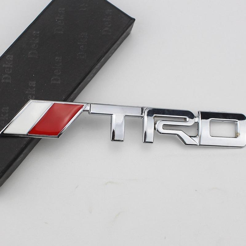 TRD Metal Labeling, Car Modification Car Logo 3D Three-dimensional Car Logo Sticker Body Sticker, Metal Label