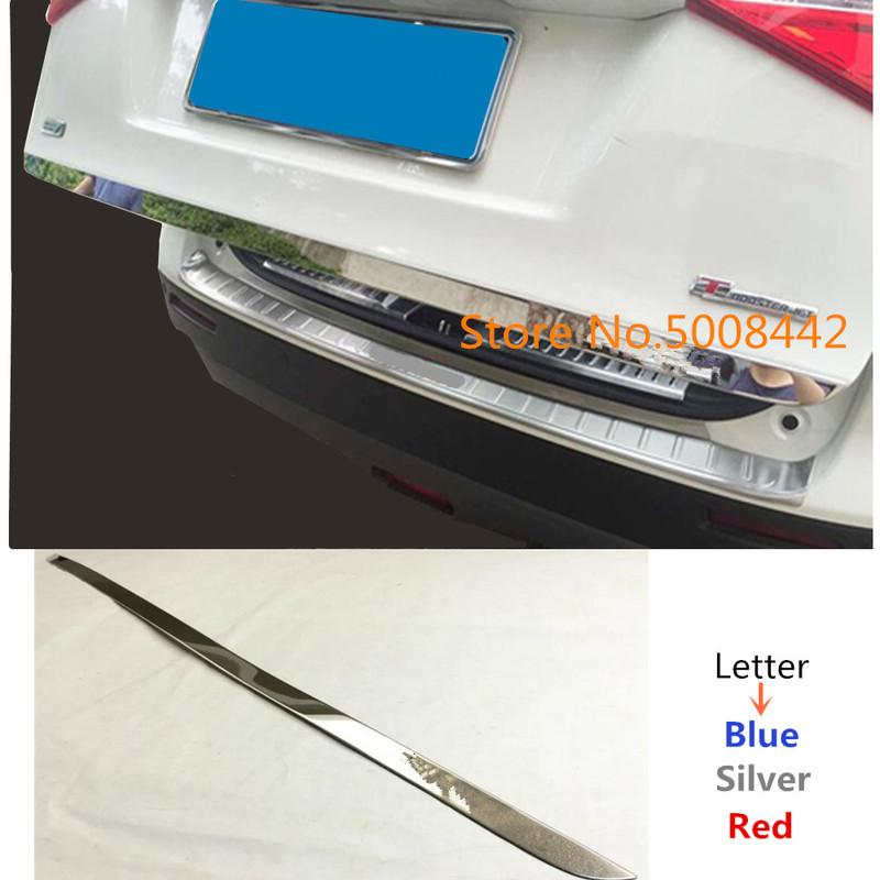 For Suzuki Vitara 2016 2017 2018 Car Rear Back Door Trunk Trim Strip Molding Stream Lamp Panel Molding Parts