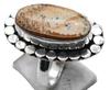 Picture Jasper Natural Gemstone Ethnic Antique Design Ring US Size-7 A129