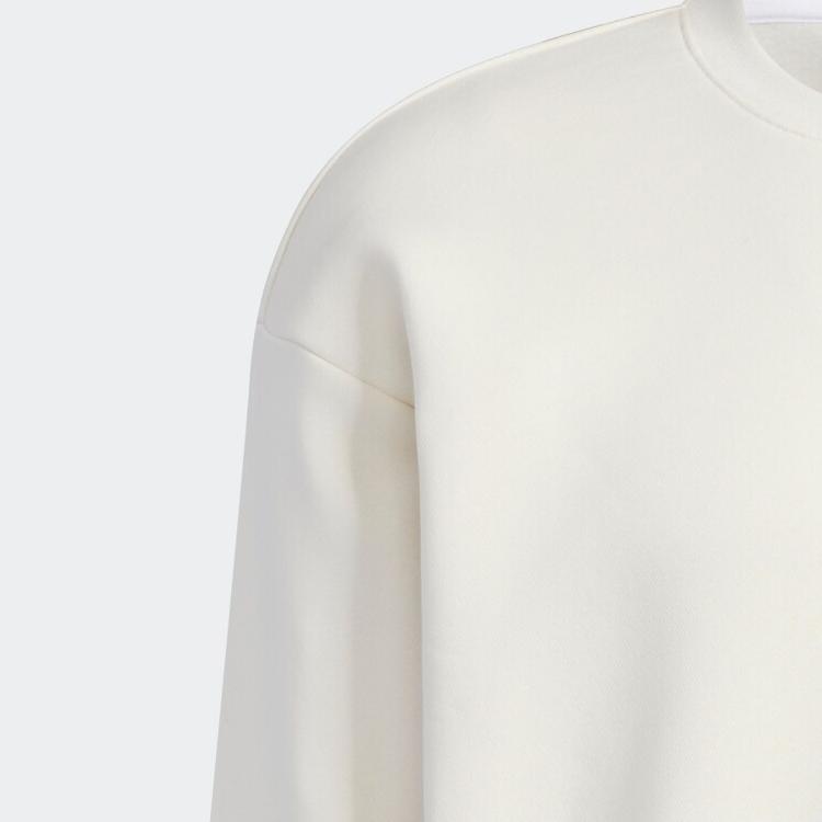 New Adidas LABEL Sweatshirt Unisex White IB2713