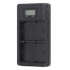 Dual Slot Camera Battery Charger Professional Efficient USB Camera Battery Charger with LED Display for LP E6 E6NH