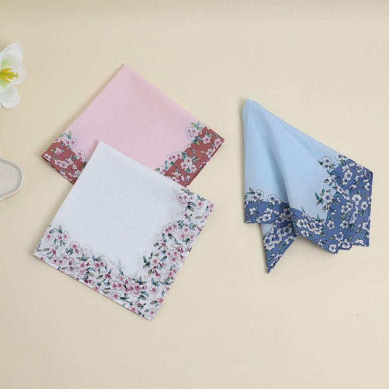 

Носовой платок Женский Портативный Маленький Квадратный Платок Старомодный Мягкий Носовой Платок Чистый Хлопок Впитывающий Пот Носовой Платок Для Вытирания Рук Древний Love (Powder + White + Blue)