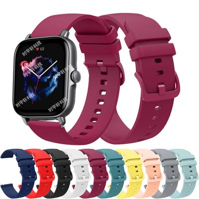 עבור Amazfit POP Bip 3 Pro/S Lite/U Pro/GTR 42mm רצועה 20 מ"מ רצועת סיליקון לאמזפיט GTS 4 2 מיני/2E 3 צמיד