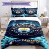 Manchester City Tilpas dit navn Sengetøjssæt Åndbart Dynebetræk med Puder Home Decor Fødselsdagsgave
