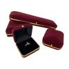 Xuhui gold edge velvet flocking cloth ring box pure color earring jewelry storage box jewelry jewelry packaging box