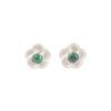 Natural Malachite Gemstone 925 Sterling Silver Jewelry Handmade Small Studs 0.5" EE-157-23