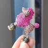 Nuovo Arrivo Spilla Cane Strass Cucciolo Carino Animale Spilla Zaino Cappello Sciarpa Accessori Gioielli Moda